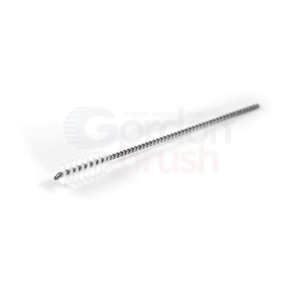 Gordon Brush 3/8" Diameter Nylon Fill Spiral Thread Cleaning Brush with cut end TCN-3/8G-12